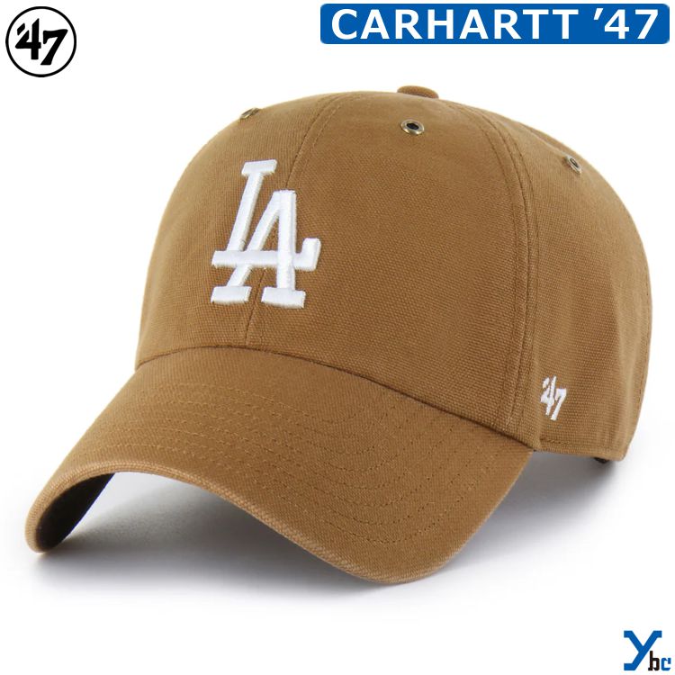 【'47 Carhartt MLB】 キャップ ロサンゼルス ドジャース 帽子 カーハート 47 CLEAN UP LOS ANGELES DODGERS ybc