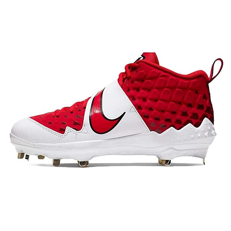 楽天市場 日本未発売 アメリカ直輸入 ナイキ Nike 野球 金具スパイク カラースパイク ミドルカット 大人用 一般用 フォーストラウト6 Force Trout 6 Pro 軽量 メンズ Ar9815 レッド ベースボールショップｙｂｃ