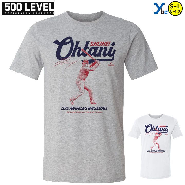 楽天市場】大谷翔平 二刀流 Tシャツ MLB 500level Ohtani Shohei