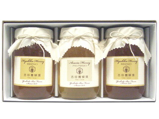 【送料無料】国産はちみつギフトセット（600g×3本入り）[12204円の組み合わせ] 【内祝い】【ハニーギフト】【国産蜂蜜ギフト】【ヘルシーギフト】【お誕生日の贈り物】【御祝い】【長寿祝い】