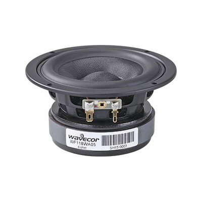Wavecor WF118WA05 金棒引き単一のもの 11.8糎グラスファイバーコーン ウー毛皮「4Ω」