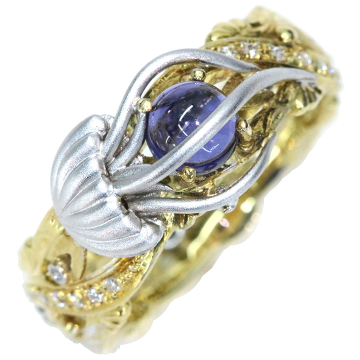 4℃ Pt 950 リング アイオライト　刻印有り　ジャンク　リメイクなど 楽天市場】大粒 特品！25ct アイオライト ダイヤモンド プラチナ
