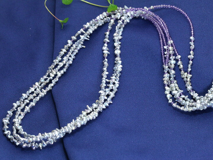 楽天市場】あこや真珠 ネックレス 10連 砂ケシパール 国産 ベビー