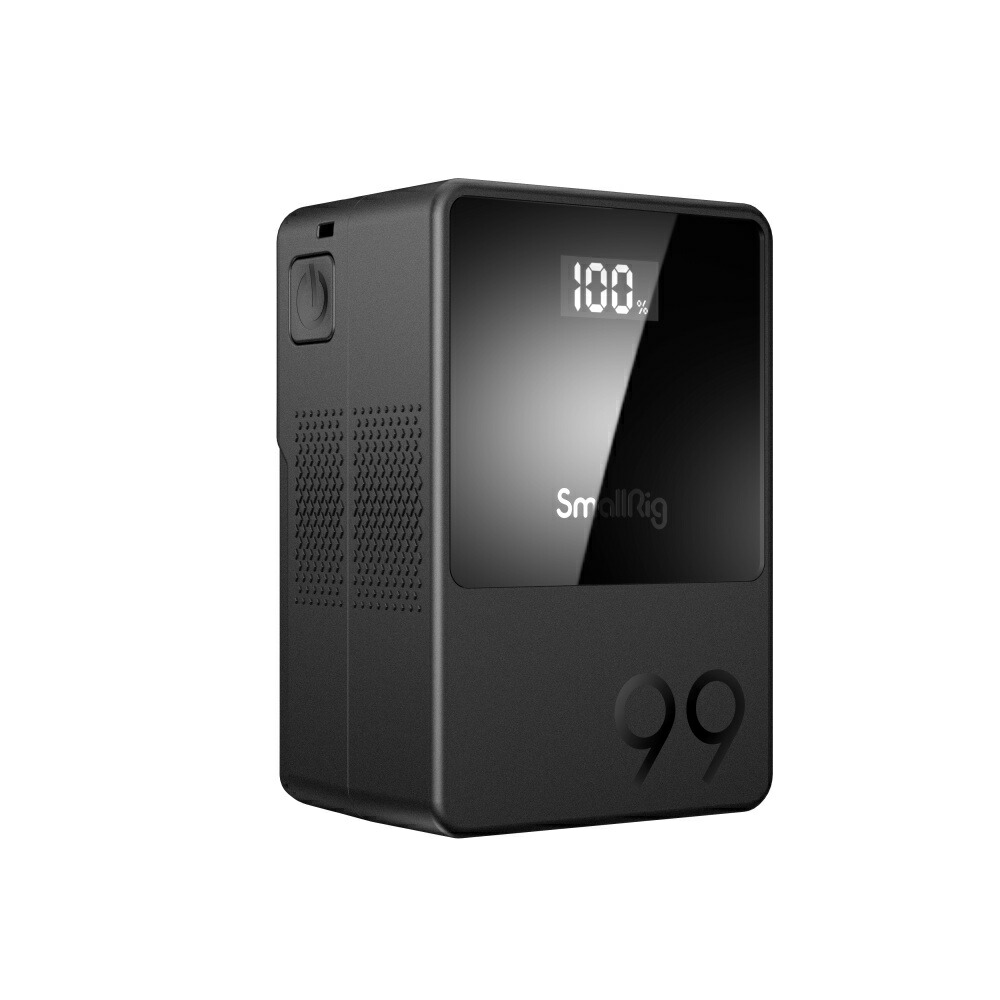 SmallRig VB99 ミニVマウントバッテリー 6700mAh(99Wh/14.8V) 100W PD USB-C急速充電 OLED スクリーン DCポート二つ D-TAP USB-A BPインターフェース カメラ対応 ビデオカメラ対応 モニター用 スマートフォン用 コンパクト バッテリー v mount battery SR3580B｜株式会社Y.D.S.proshop