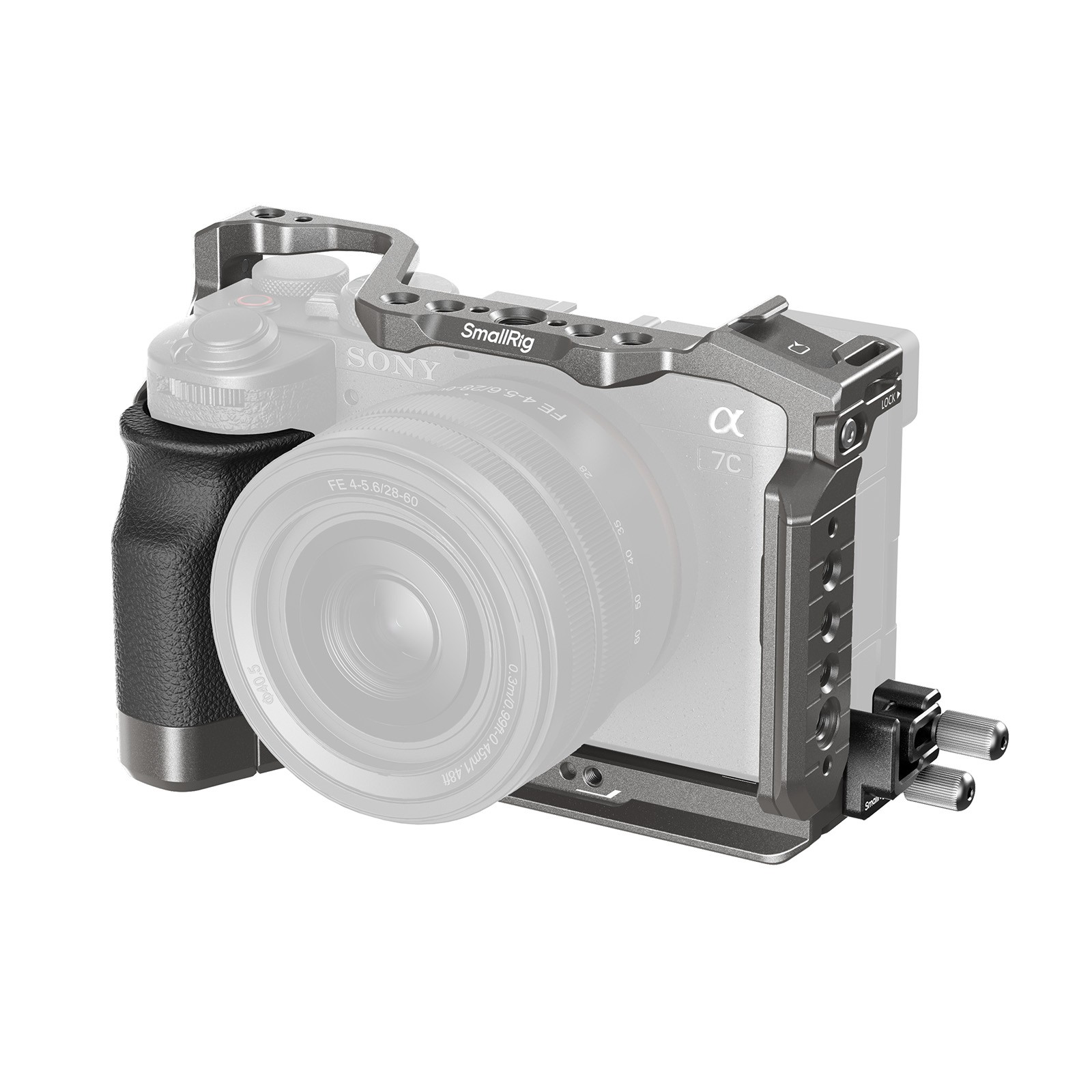 SmallRig5198 スモールリグ Sony Alpha 7C II/7CR 用 シリコンハンドル付き「HawkLock」クイックリリースケージキット|株式会社Y.D.S.proshop