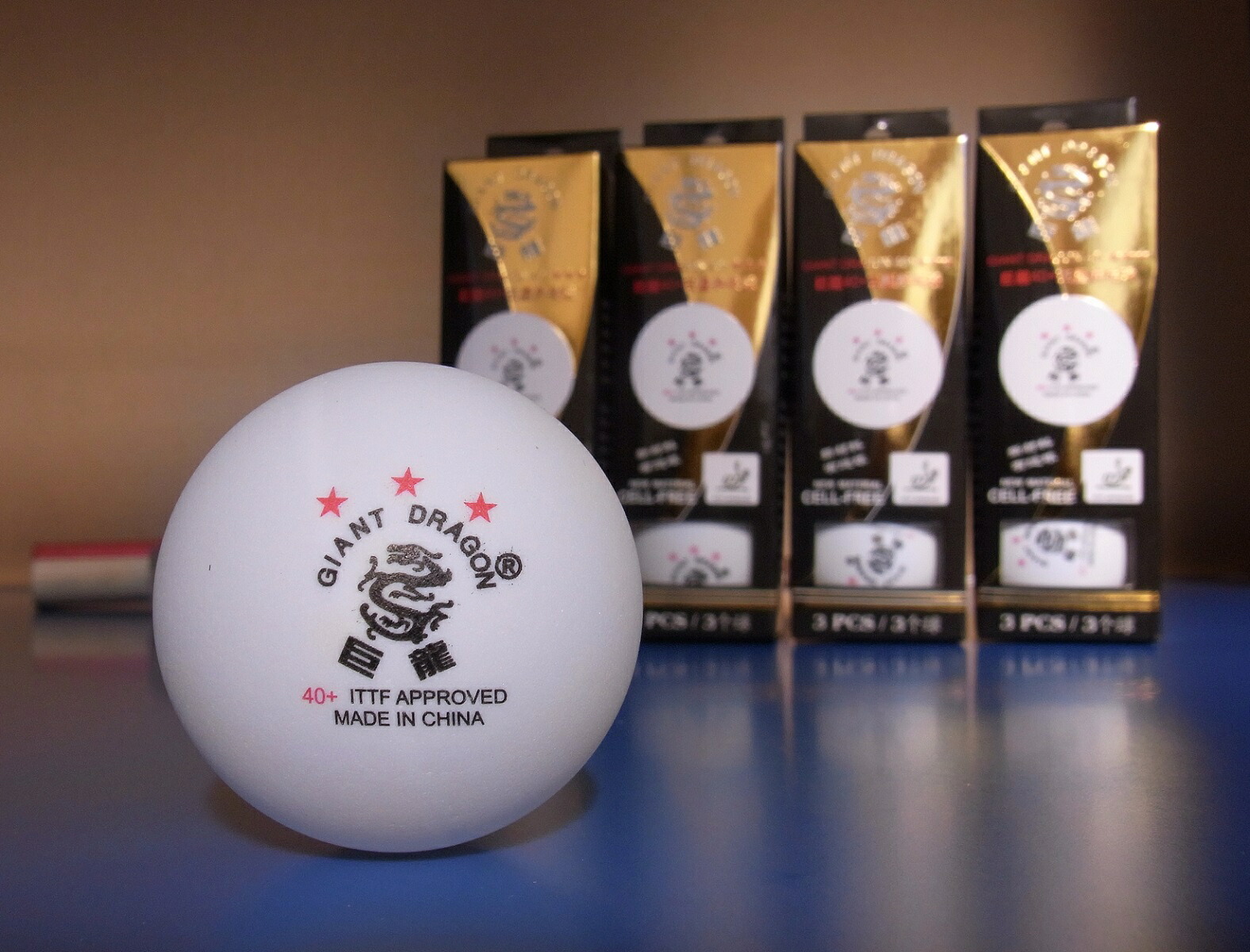 楽天市場 巨龍４０ プラスチックボール ３スター １ダース １２個 全国送料無料 卓球ボール Ittf公認球 トレーニング ４０ｍｍ Yell エール