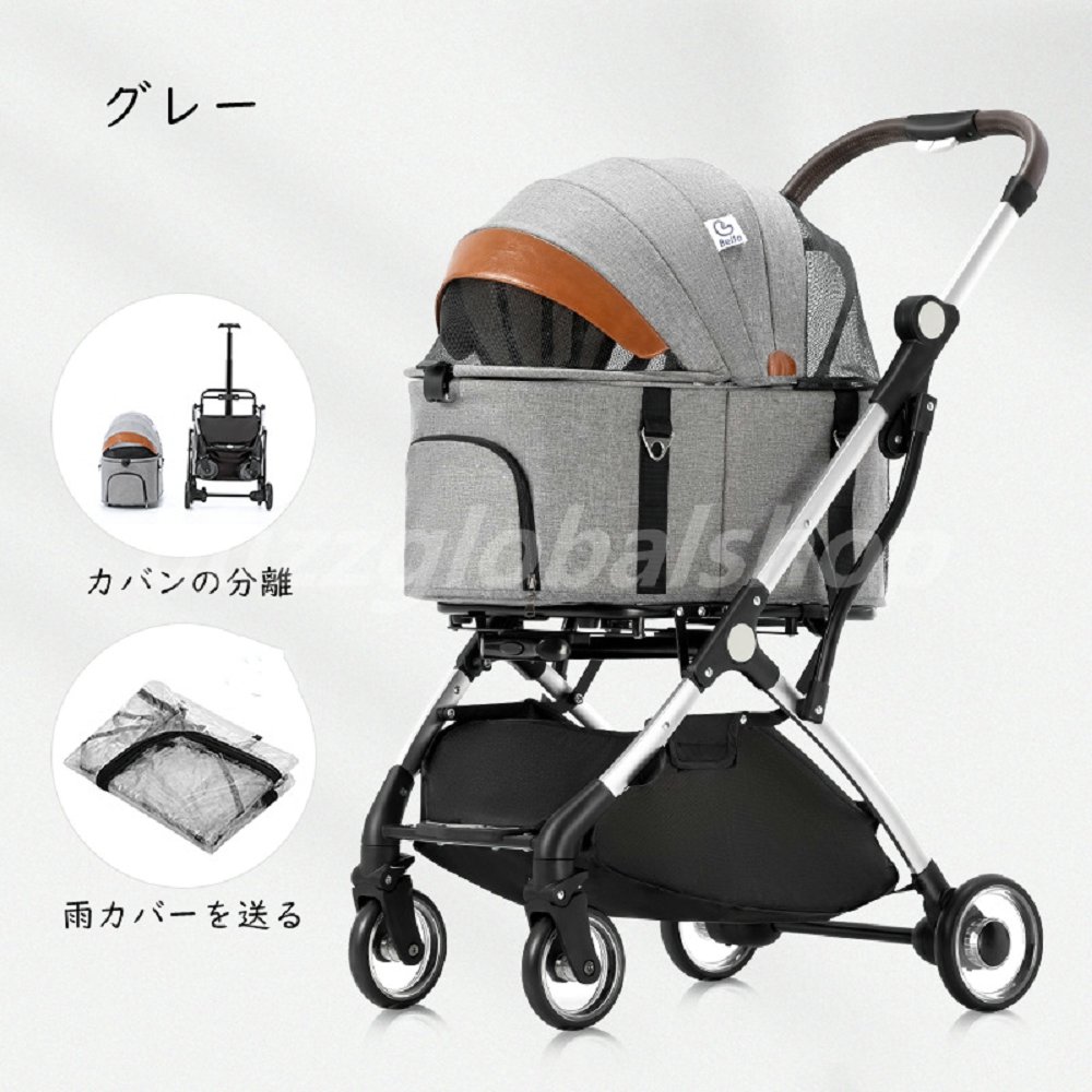折りたたみ❕分離式 ペット カート 4輪360°回転 犬用 ベビーカー ブルー Amazon.co.jp: ペットカート ペットベビーカー 犬 カート 4輪360