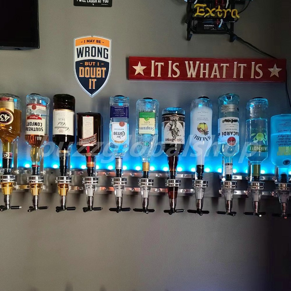 楽天市場】ワンショットメジャー ラック 壁掛け式 6連ボトルタイプ