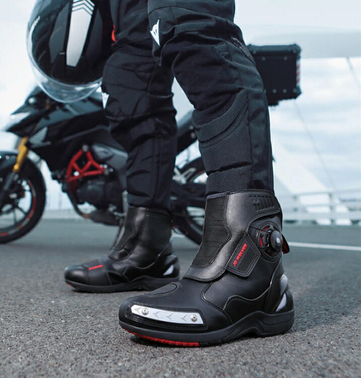 RUSHITAMI レザー バイクブーツ 黒 jk127-1.jpg