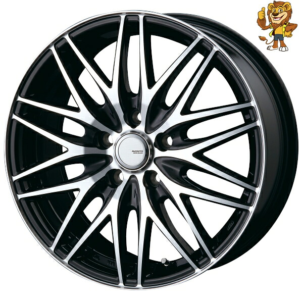 ホイールのみ1本 BEST AVENTO MR-10 (BK/P) 18インチ 7.5J PCD:114.3/5H インセット:38 【法人宛て発送限定】【在庫状況要問い合わせ】