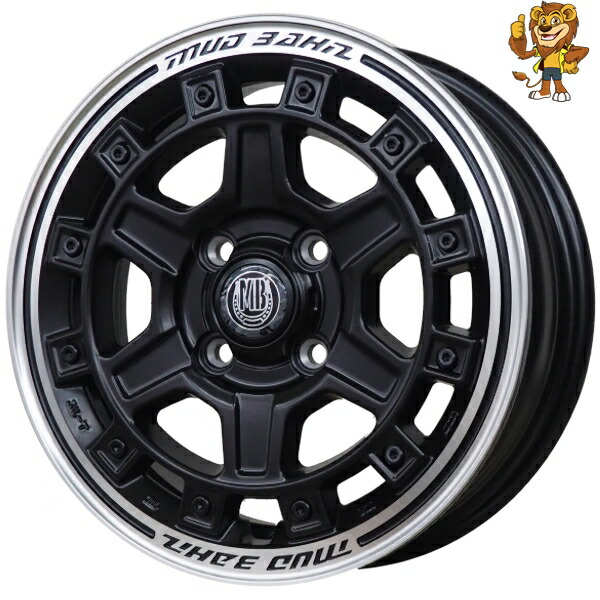 ホイールのみ1本 BEST MUD BAHN XR-710C (MBK/RP) 14インチ 5.0J PCD:100/4H インセット:45 【法人宛て発送限定】【在庫状況要問い合わせ】