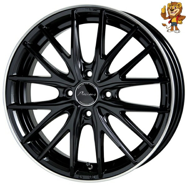 ホイールのみ1本 HOT STUFF Precious AST M1 (BK/リムP) 16インチ 5.0J PCD100/4H 45