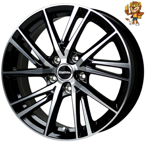 ホイール4本セット HOT STUFF Laffite LW-06 (BK/P) 15インチ 6.0J PCD114.3/5H 53