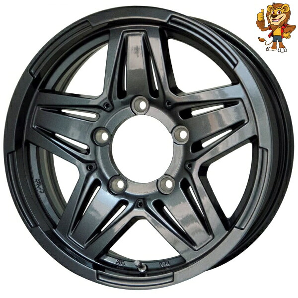 ホイールのみ1本 HOT STUFF MAD CROSS JB-01 (GM) 16インチ 5.5J PCD139.7/5H 20｜イエローライオン 店