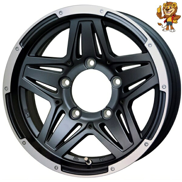 ホイール4本セット HOT STUFF MAD CROSS JB-01 (AG/リムP) 16インチ 5.5J PCD139.7/5H 20|イエローライオン 店