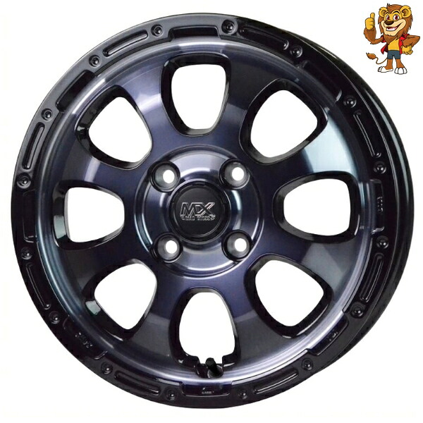 ホイールのみ1本 HOT STUFF MAD CROSS GRACE (BKC/BK) 15インチ 4.5J PCD：100/4H インセット：45 マッドクロス グレイス｜イエローライオン 店