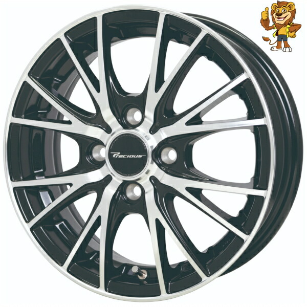 ホイール4本セット HOT STUFF Precious HM-1 V-II 14インチ 4.5J PCD:100/4H インセット:45 プレシャス HM-1 V-II|イエローライオン 店