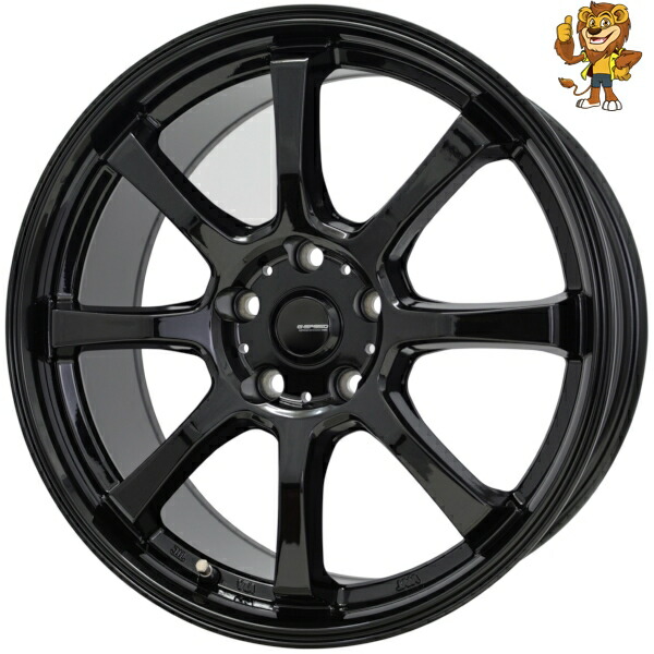ホイール4本セット HOT STUFF G.speed G-08 (MBK) 18インチ 8.0J PCD：114.3/5H インセット：42 ジースピード G-08