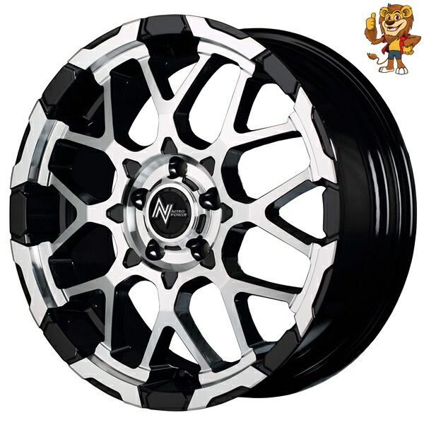 ホイールのみ1本 MID NITRO POWER M28 BULLET-S (BK/M) 16インチ 7.0J PCD:114.3/5H インセット:40 ナイトロパワー M28 バレット-S