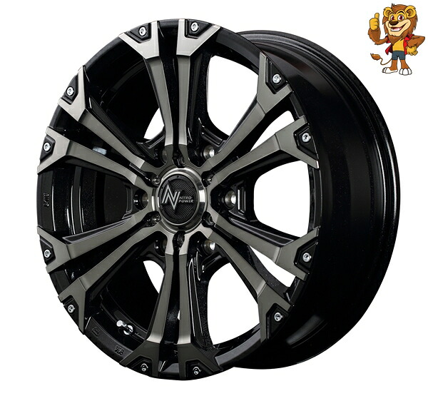 ホイール4本セット MID NITRO POWER JAVELIN (M1B) 17インチ 8.0J PCD:139.7/6H インセット:20 ナイトロパワー ジャベリン|イエローライオン 店