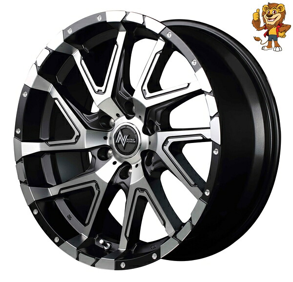 ホイール4本セット MID NITRO POWER DERINGER (SBP) 20インチ 8.5J PCD:139.7/6H インセット:20 ナイトロパワー デリンジャー