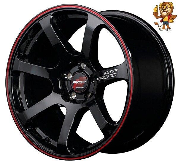 ホイール4本セット MID RMP RACING R07 (BKR) 18インチ 7.5J PCD:114.3/5H インセット:40 アールエムピー レーシング R07｜イエローライオン 店