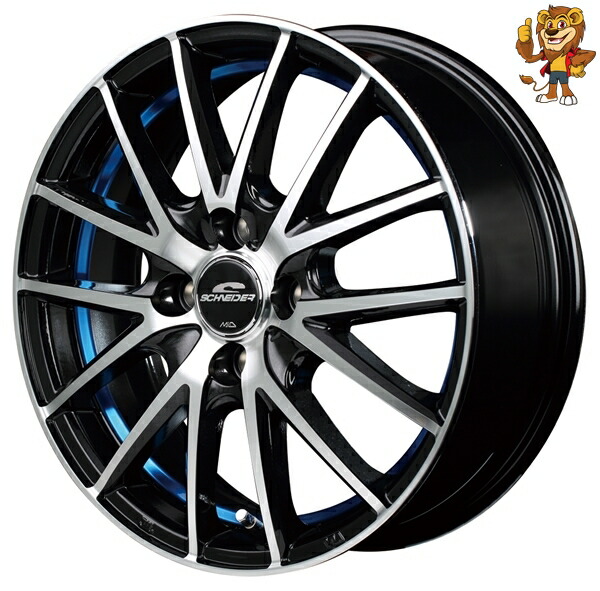 ホイール4本セット MID SCHNEIDER RX27 (BKP/U/BL) 15インチ 5.5J PCD:100/4H インセット:43 シュナイダー RX27
