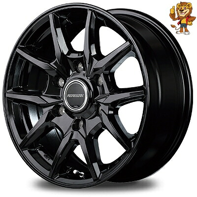 ホイールのみ1本 MID ROAD MAX KG-25 (BK) 16インチ 6.5J PCD:139.7/6H インセット:38 ロードマックス KG-25｜イエローライオン 店