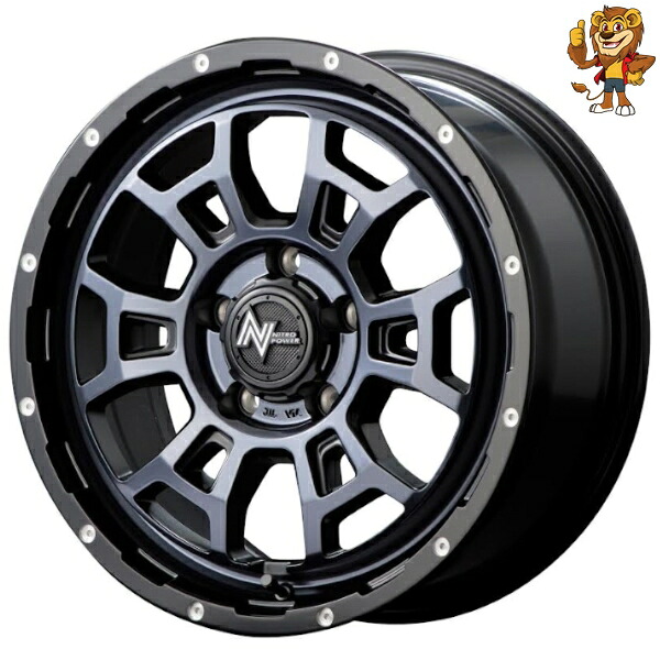ホイールのみ1本 MID NITRO POWER H6 SLUG (BPBC) 16インチ 6.0J PCD:100/4H インセット:40 ナイトロパワー H6 スラッグ