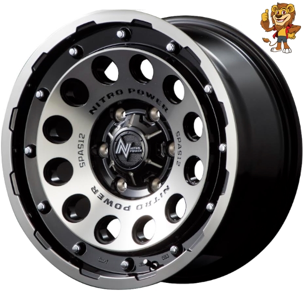 楽天市場】14インチ 4穴 100 4.5J ナイトロパワー H12 ショット