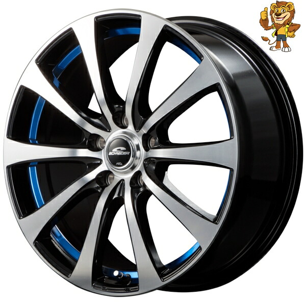 ホイール4本セット MID SCHNEIDER RX01 (BP/UBlue) 18インチ 7.5J PCD:114.3/5H インセット:38 シュナイダー RX01｜イエローライオン 店