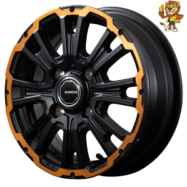 ホイールのみ1本 MID GARCIA SS REVOLVER KC (SGB/RO) 12インチ 4.0J PCD:100/4H インセット:42 ガルシア SS リボルバー KC