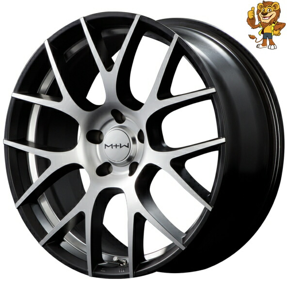 ホイールのみ1本 MID MTW TW027 (SBP) 19インチ 8.0J PCD:114.3/5H インセット:33 エムティーダブリュー TW027｜イエローライオン 店 30,819円