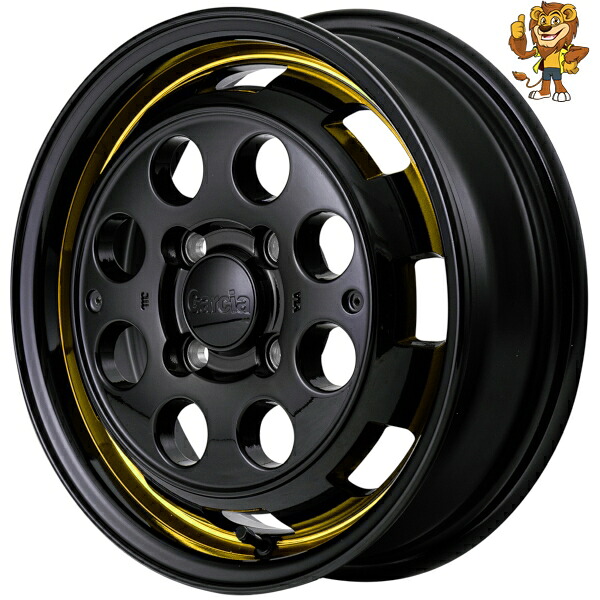 ホイールのみ1本 MID GARCIA CISCO POP (YELLOW) 15インチ 4.5J PCD:100/4H インセット:45 ガルシア シスコ ポップ