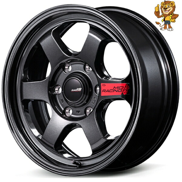 ホイールのみ1本 MID MID RACING R06 (CBK) 17インチ 6.5J PCD:139.7/6H インセット:38 MIDレーシング R06|イエローライオン 店