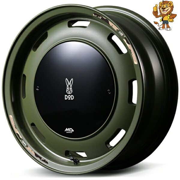 ホイールのみ1本 MID MID WHEELS x DOD ウシャリントバリ (SOG) 16インチ 6.0J PCD：139.7/5H インセット：-5 ウシャリントバリ