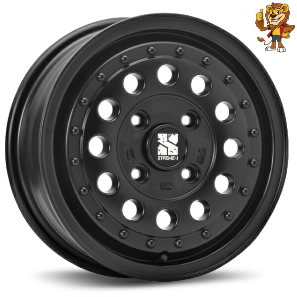 楽天市場】14インチ 4穴 100 5J XTREME-J RUGGED サテンブラックor