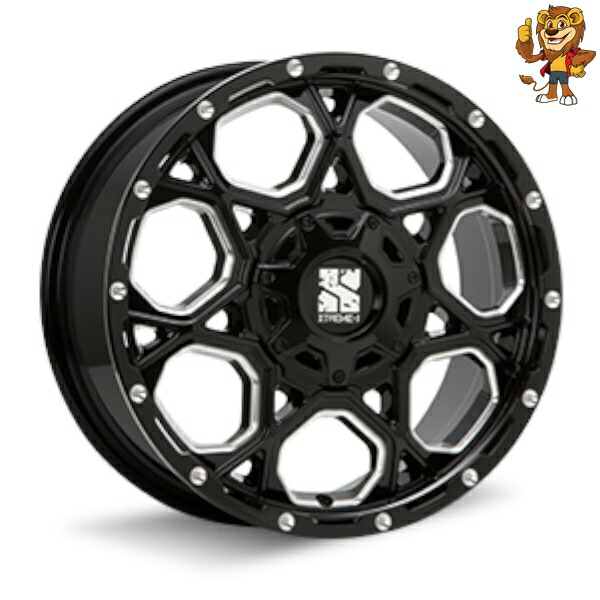 ホイール4本セット MLJ XTREME-J XJ06 17インチ 7.0J PCD:100/114.3 穴数:10 インセット:50 グロスブラックミルド 【法人宛て発送限定】 59,900円