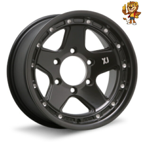 ホイールのみ1本 MLJ XTREME-J XJ05 16インチ 8.0J PCD:139.7 穴数:6 インセット:-25 サテンブラックミルド 【法人宛て発送限定】