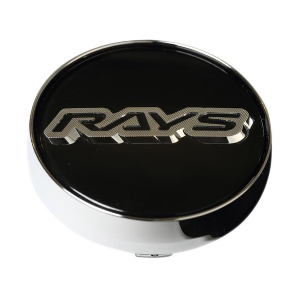 RAYS レイズ VERSUS 標準設定センターキャップ No.72 GENERAL CAP V1 Hi BK/Chrome 4個 61020000004BC