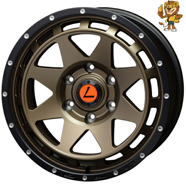 ホイールのみ1本 TAW Leowing XR (BM/BR) 17インチ 8.0J PCD:139.7/6H インセット:20 レオウィング クロス 【法人宛て発送限定】|イエローライオン 店