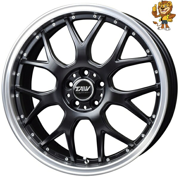ホイール4本セット TAW Leowing M7 (SGB) 18インチ 7.0J PCD:100/5H インセット:48 レオウィング M7 【法人宛て発送限定】|イエローライオン 店