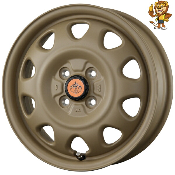 ホイール4本セット TOPY LANDFOOT SWZ (ランドフット エスダブリューゼット) 14インチ 4.5J PCD：100 穴数：4 インセット：45 (CAFELATTE)
