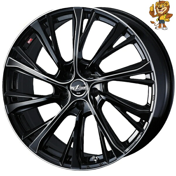 ホイールのみ1本 Weds LEONIS JG (BK/SC) 20インチ 8.5J PCD:114.3/5H インセット:35 レオニス JG|イエローライオン 店