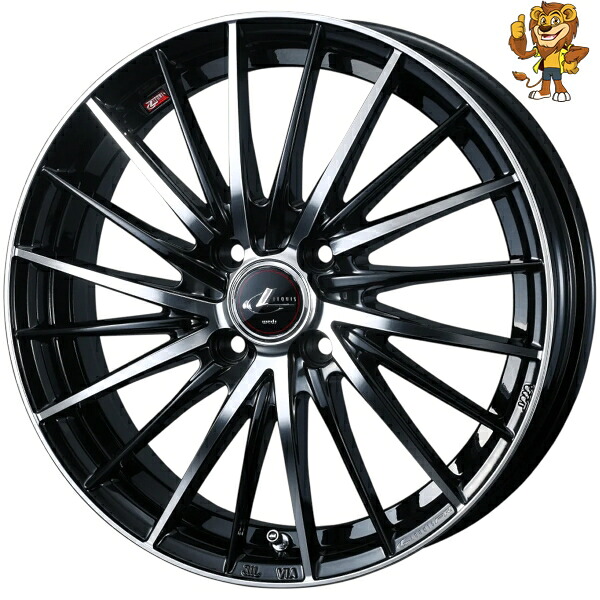 ホイールのみ1本 Weds LEONIS FR (PBMC) 15インチ 5.5J PCD:100/4H インセット:43 レオニス FR|イエローライオン 店