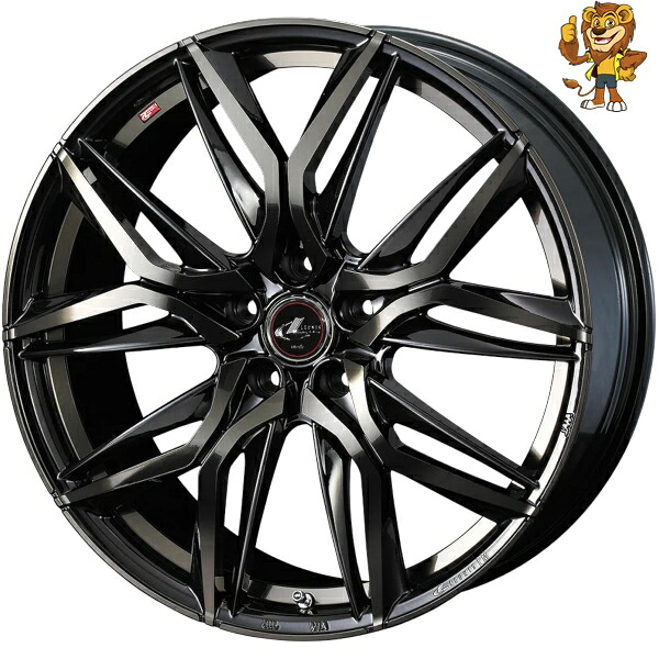 ホイール4本セット Weds LEONIS LM (PBMC/TI) 18インチ 8.0J PCD:114.3/5H インセット:42 レオニス LM