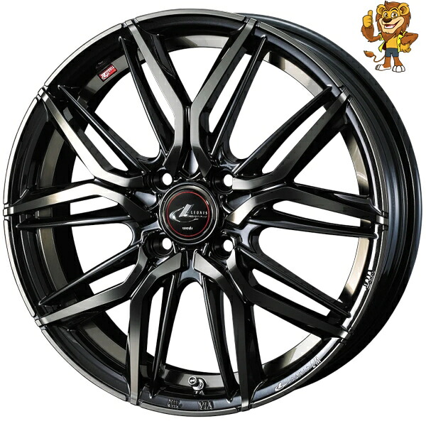 ホイール4本セット Weds LEONIS LM (PBMC/TI) 15インチ 4.5J PCD:100/4H インセット:45 レオニス LM