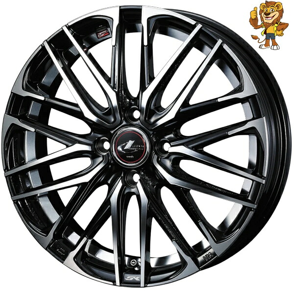 ホイール4本セット Weds LEONIS SK (PBMC) 17インチ 6.5J PCD:100/4H インセット:50 レオニス SK
