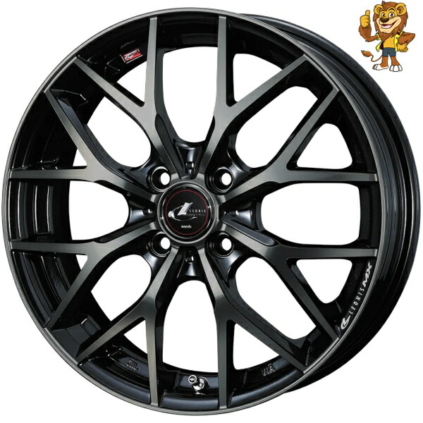 ホイール4本セット Weds LEONIS MX (PBMC/TI) 15インチ 4.5J PCD:100/4H インセット:45 レオニス MX
