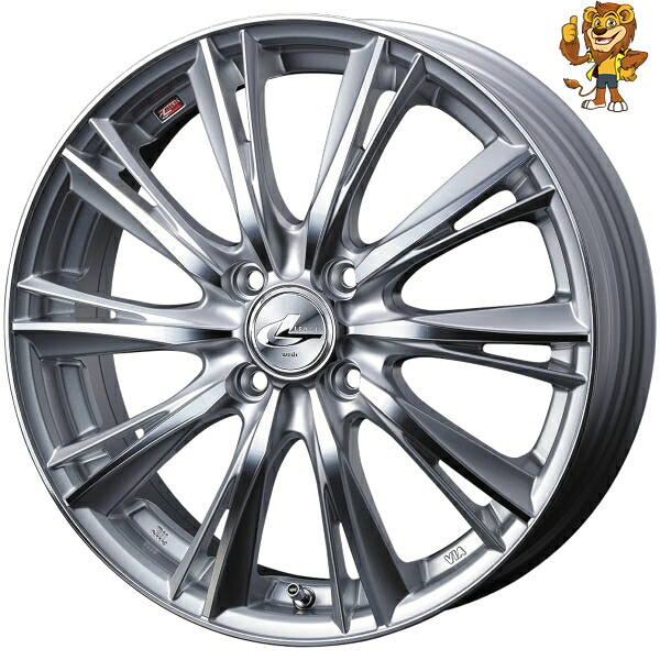 ホイール4本セット Weds LEONIS WX (HSMC) 16インチ 5.0J PCD:100/4H インセット:45 レオニス WX